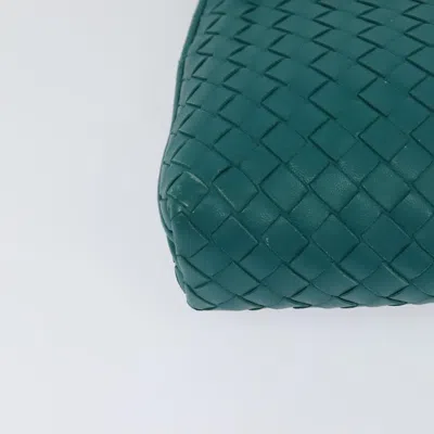 Pre-owned Bottega Veneta Intrecciato Green Leather Shoulder Bag ()