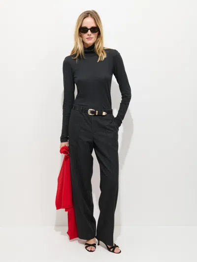 Alex Mill Airspun Turtleneck In Cotton In Black