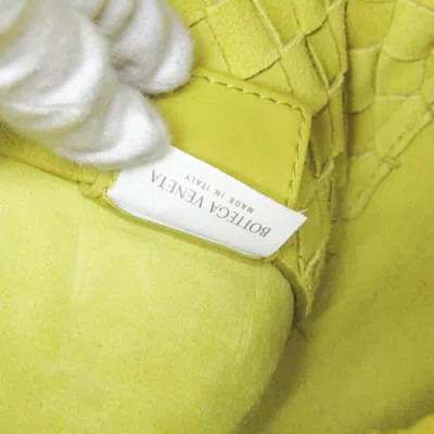 Pre-owned Bottega Veneta Intrecciato Yellow Leather Backpack Bag ()