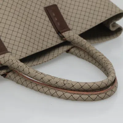 Pre-owned Bottega Veneta Marco Polo Grey Canvas Tote Bag () In Gray
