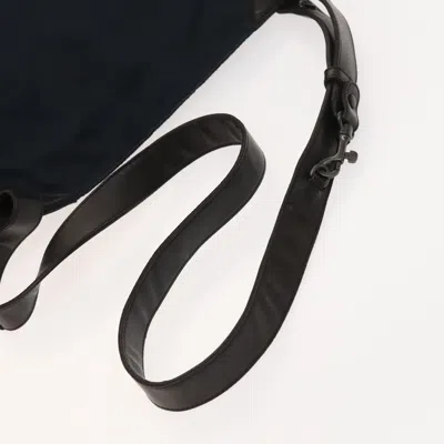 Pre-owned Bottega Veneta Navy Cotton Shoulder Bag () In Blue