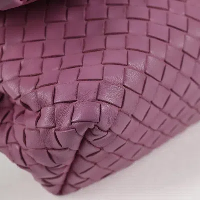 Pre-owned Bottega Veneta Olimpia Purple Leather Shoulder Bag ()