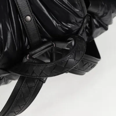 Pre-owned Bottega Veneta Spinnaker Black Nylon Backpack Bag ()