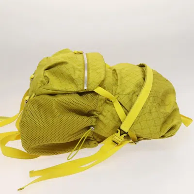 Pre-owned Bottega Veneta Trekking Yellow Nylon Backpack Bag ()