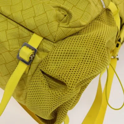Pre-owned Bottega Veneta Trekking Yellow Nylon Backpack Bag ()