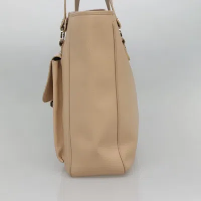 Pre-owned Bulgari Beige Leather Tote Bag () In Sand