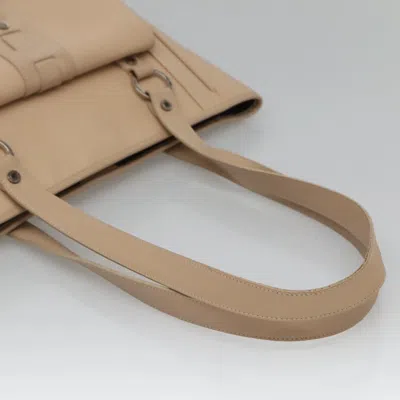 Pre-owned Bulgari Beige Leather Tote Bag () In Sand