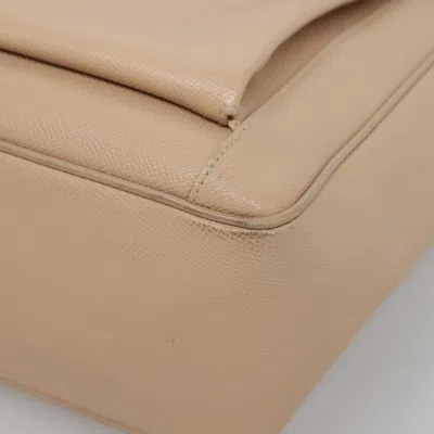 Pre-owned Bulgari Beige Leather Tote Bag () In Sand