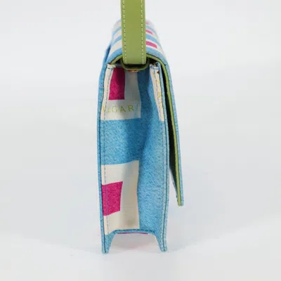 Pre-owned Bulgari Blue Canvas Shoulder Bag ()