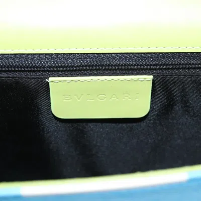 Pre-owned Bulgari Blue Canvas Shoulder Bag ()