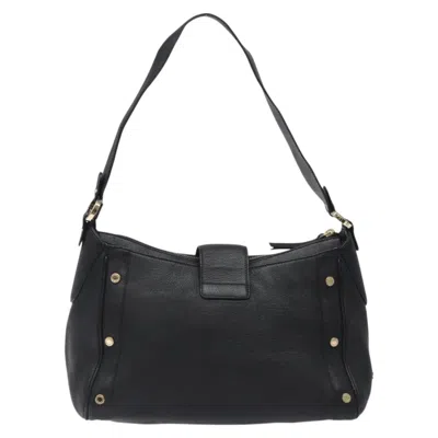 Pre-owned Bulgari Bvlgari Bvlgari Black Leather Shoulder Bag ()