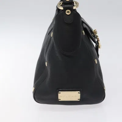 Pre-owned Bulgari Bvlgari Bvlgari Black Leather Shoulder Bag ()