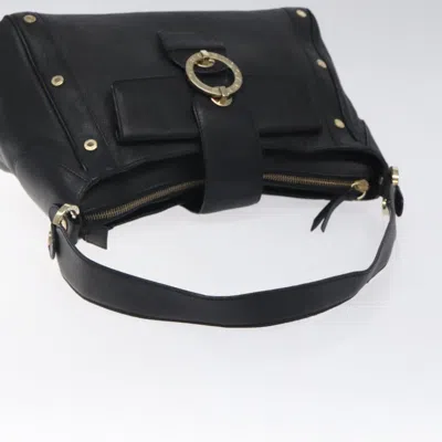 Pre-owned Bulgari Bvlgari Bvlgari Black Leather Shoulder Bag ()