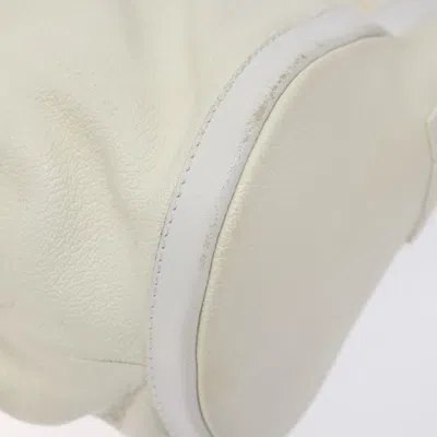 Pre-owned Bulgari Chandra Ivory Leather Shoulder Bag () In White