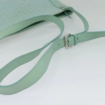 Pre-owned Bulgari Logo Mania Green Canvas Shoulder Bag ()