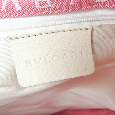Pre-owned Bulgari Logo Mania Pink Canvas Tote Bag ()