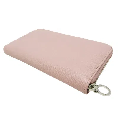 Pre-owned Bulgari Pink Leather Wallet  ()