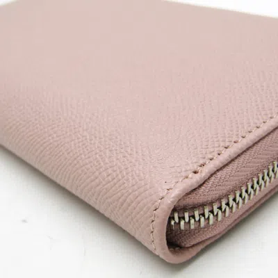 Pre-owned Bulgari Pink Leather Wallet  ()