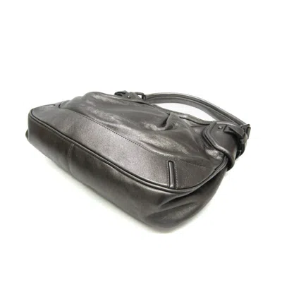 Pre-owned Burberry - Grey Leather Tote Bag () In Gray