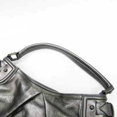 Pre-owned Burberry - Grey Leather Tote Bag () In Gray