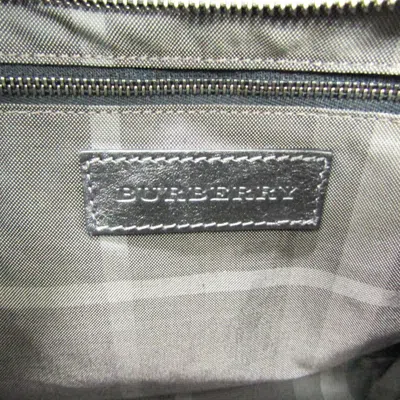 Pre-owned Burberry - Grey Leather Tote Bag () In Gray
