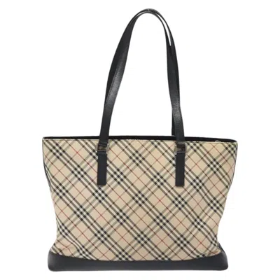 Pre-owned Burberry Beige Canvas Tote Bag () In Sand