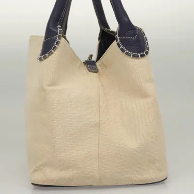 Pre-owned Burberry Beige Canvas Tote Bag () In Sand
