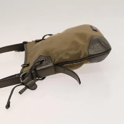 Pre-owned Burberry Beige Nylon Shoulder Bag () In Sand