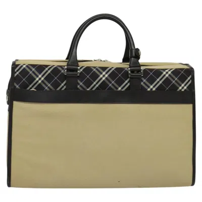 Pre-owned Burberry Black Label Beige Canvas Tote Bag () In Sand