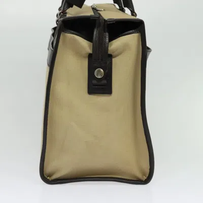 Pre-owned Burberry Black Label Beige Canvas Tote Bag () In Sand