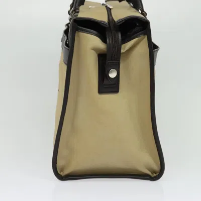 Pre-owned Burberry Black Label Beige Canvas Tote Bag () In Sand