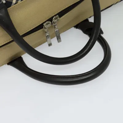 Pre-owned Burberry Black Label Beige Canvas Tote Bag () In Sand