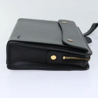 Pre-owned Burberry Black Leather Clutch Bag ()