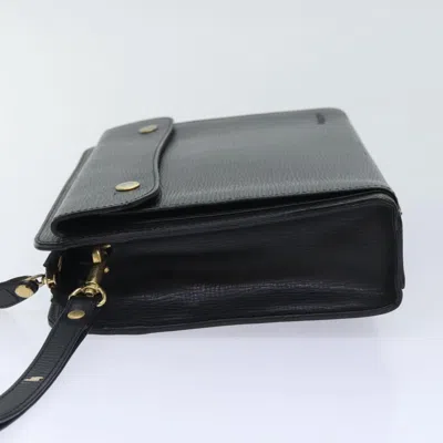 Pre-owned Burberry Black Leather Clutch Bag ()