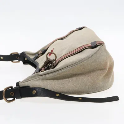 Pre-owned Burberry Blue Label Beige Canvas Shoulder Bag () In Sand