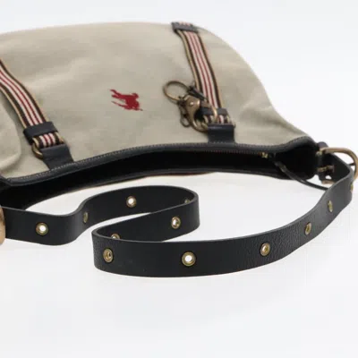 Pre-owned Burberry Blue Label Beige Canvas Shoulder Bag () In Sand