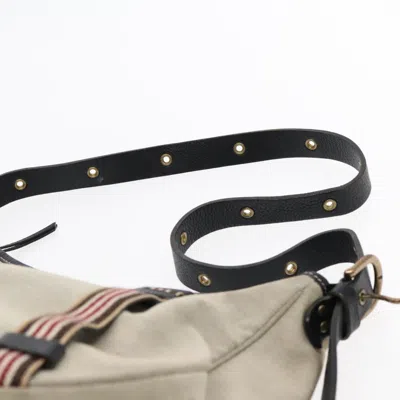 Pre-owned Burberry Blue Label Beige Canvas Shoulder Bag () In Sand