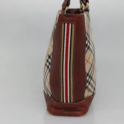 Pre-owned Burberry Blue Label Beige Canvas Tote Bag () In Sand