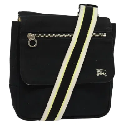 Pre-owned Burberry Blue Label Black Canvas Shoulder Bag ()