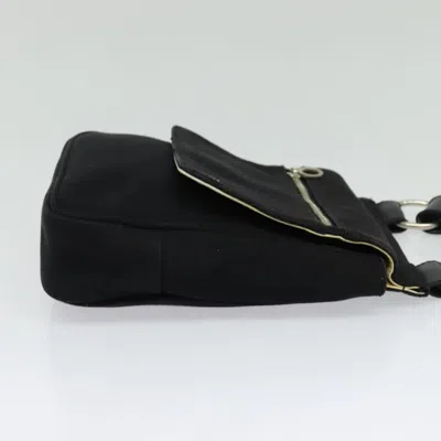 Pre-owned Burberry Blue Label Black Canvas Shoulder Bag ()