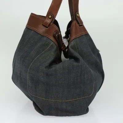 Pre-owned Burberry Blue Label Blue Denim - Jeans Tote Bag ()