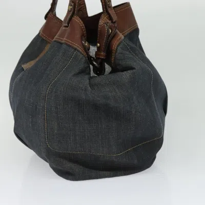 Pre-owned Burberry Blue Label Blue Denim - Jeans Tote Bag ()