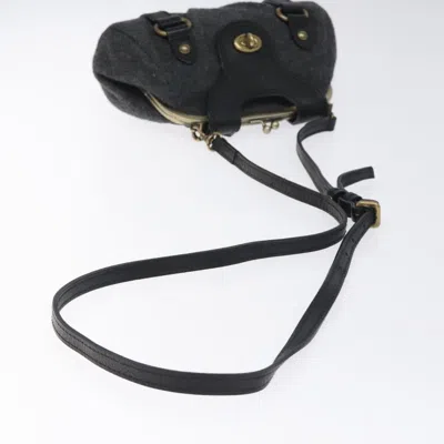 Pre-owned Burberry Blue Label Grey Wool Shoulder Bag () In Gray