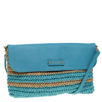 Pre-owned Burberry Blue Leather Shoulder Bag ()