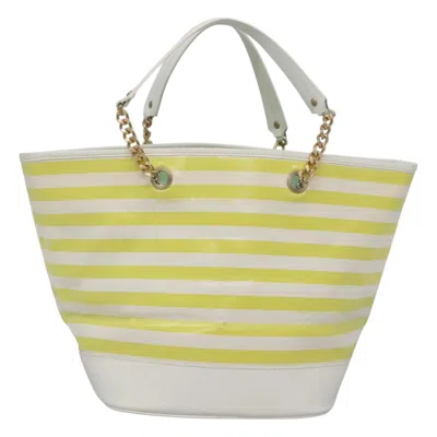 Pre-owned Burberry Blue Label Yellow Canvas Tote Bag ()