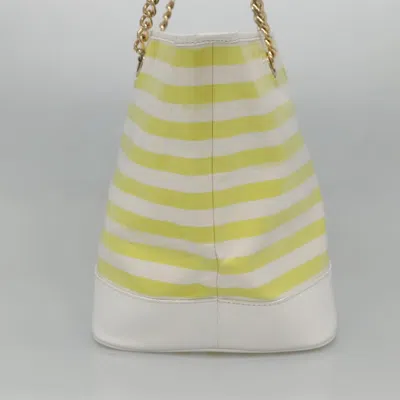 Pre-owned Burberry Blue Label Yellow Canvas Tote Bag ()