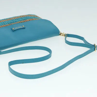 Pre-owned Burberry Blue Leather Shoulder Bag ()