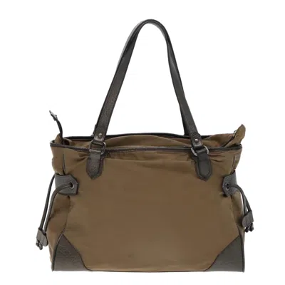 Pre-owned Burberry Brown Canvas Tote Bag ()