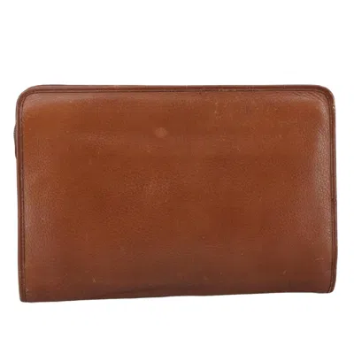 Pre-owned Burberry Brown Leather Clutch Bag ()