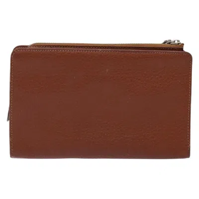 Pre-owned Burberry Brown Leather Clutch Bag ()